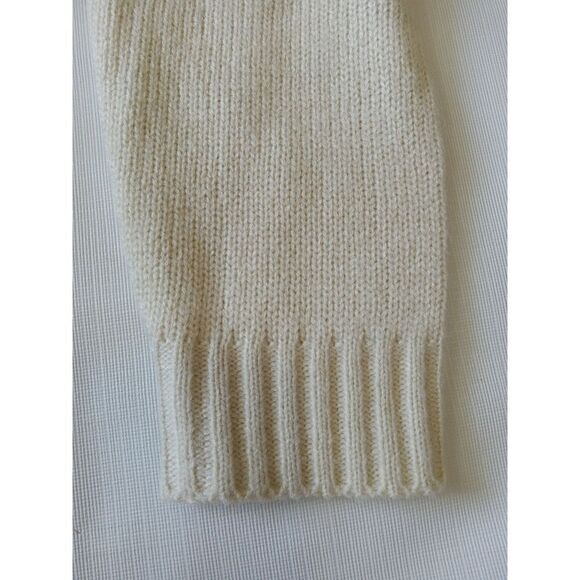 Women's Beige Tight Knit Falalallama Llama Ugly Christmas Sweater Size Medium - Picture 12 of 12